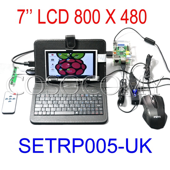 英国プラグラズベリーπ高品質ディスプレイソリューションキット- 7インチ液晶800×480ＨＤＭＩ基板キーボードマウスwifiusbハブ問屋・仕入れ・卸・卸売り