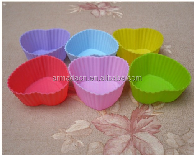 2014 FDA & LFGB standard high quality heart shaped silicone lace molds for cake decorating