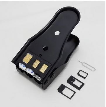 free shipping quality micro sim cutter 3 in 1 sim card cutter for Samsung iPhone 4S 5S card adapter free gift1