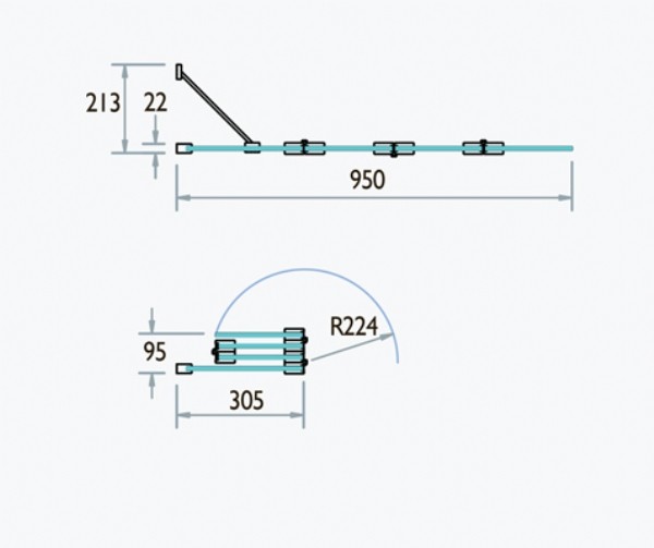 folding bath shower screen