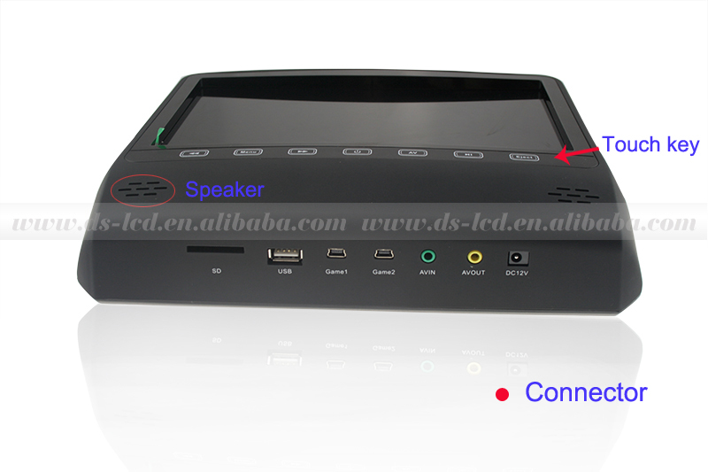 Ds-x9d9インチカーとヘッドレストモニターdvd/ヘッドレストdvdプレーヤーusb付き/sd/タッチボタン問屋・仕入れ・卸・卸売り