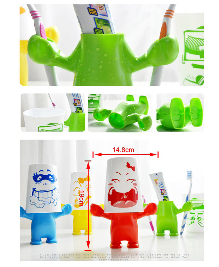 革新的な家庭用ヘラクレス歯ブラシホルダー/カップ付きラック問屋・仕入れ・卸・卸売り