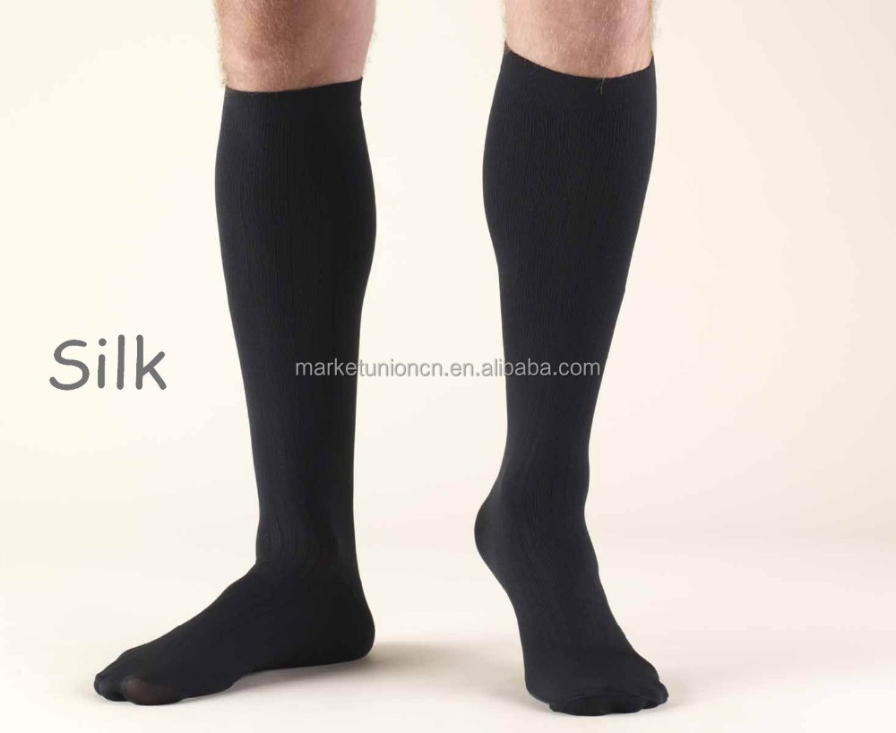 Men's silk dress socks