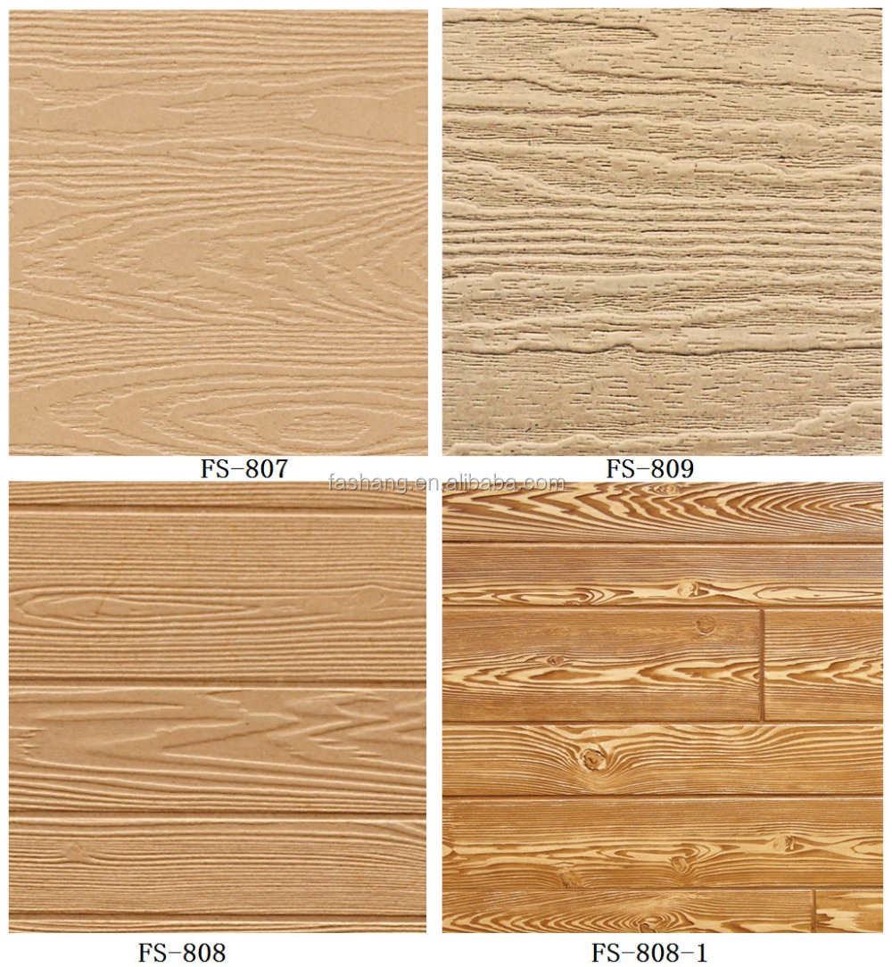 Interior Decorative Wood Grain Wall Paneling.faux Textured Embossing