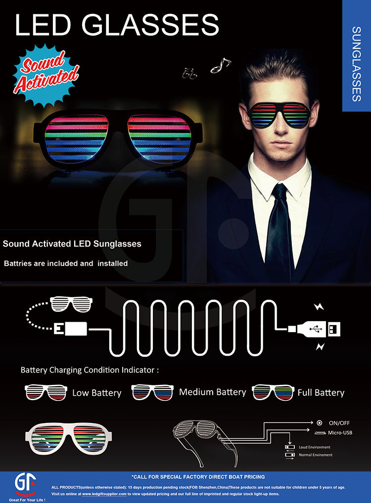 Custom led sunglasses online