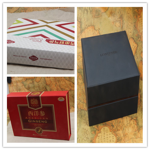 Foldable design red wine paper boxes