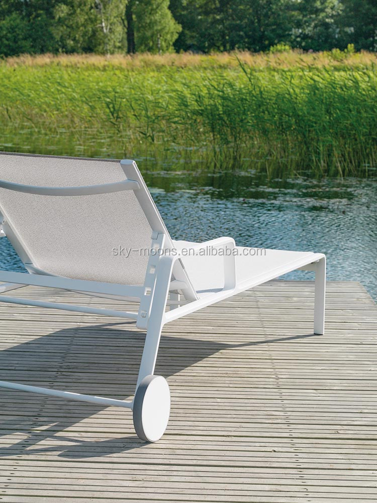2016新しい デザイン全天候cmfortable アルミ サンラウンジャー ビーチ サンラウンジャー椅子高級パティオ家具デザイン (TSL009)仕入れ・メーカー・工場
