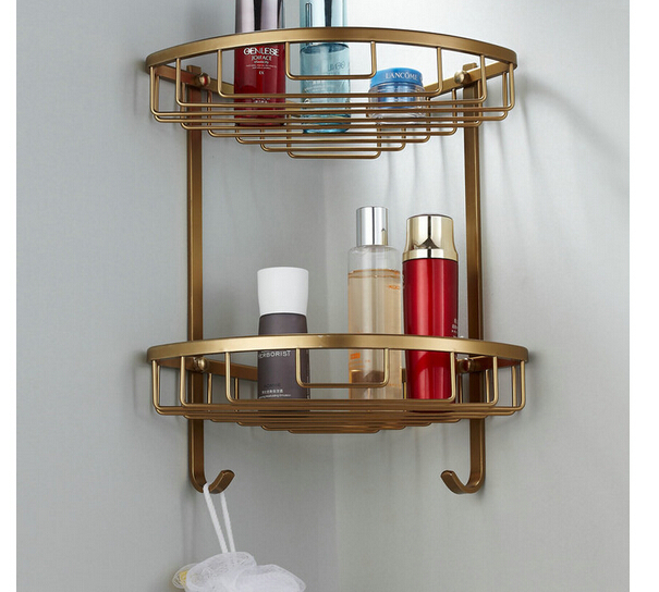 Купить новые пространства алюминия Ванная комната полка Античная латунь ...