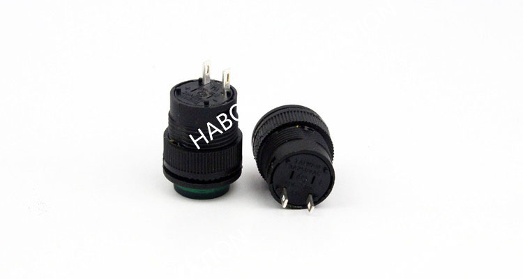 16mm r16-503b sıfırlama mini düğme anahtarı 3a 250V elektrik hiçbir geçiş kilitleme düğmesi
