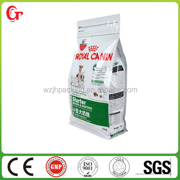 Custom printed back center sealed plastic tea bag with side gusset