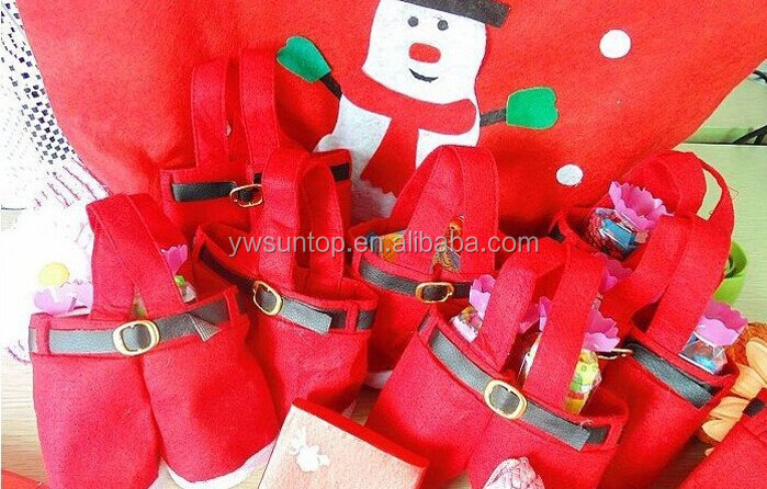 2016かわいいサンタパンツスタイルクリスマスキャンディギフトバッグ卸売仕入れ・メーカー・工場