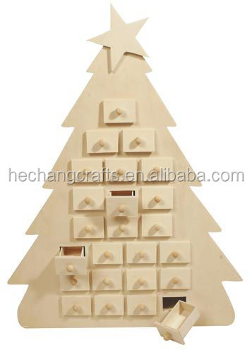 24引き出しクリスマスボックス、カレンダー木製ボックス、mdf願いカレンダー仕入れ・メーカー・工場