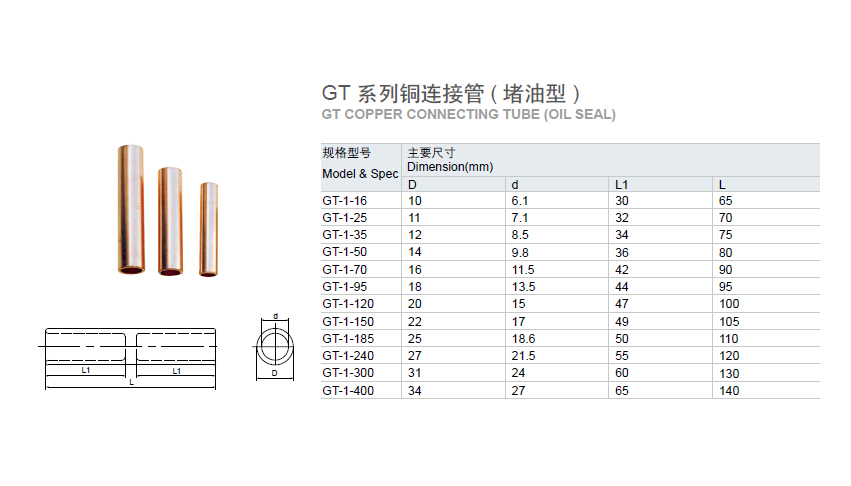 Gt銅管の接続( オイルシール)仕入れ・メーカー・工場