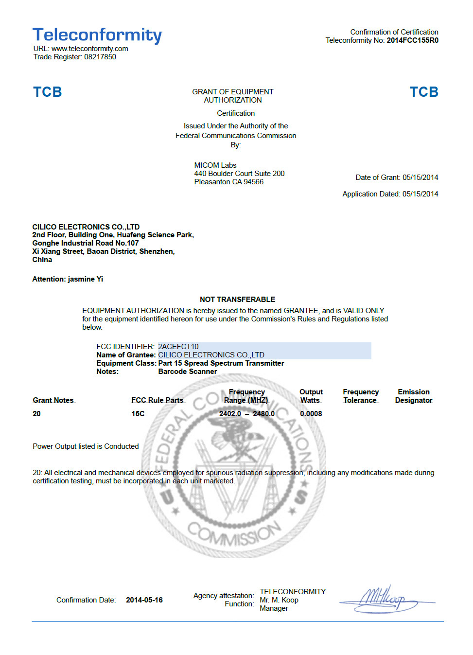 Cilico Ct10x Wireless Bluetooth Barcode Scanner With Memory,Auto