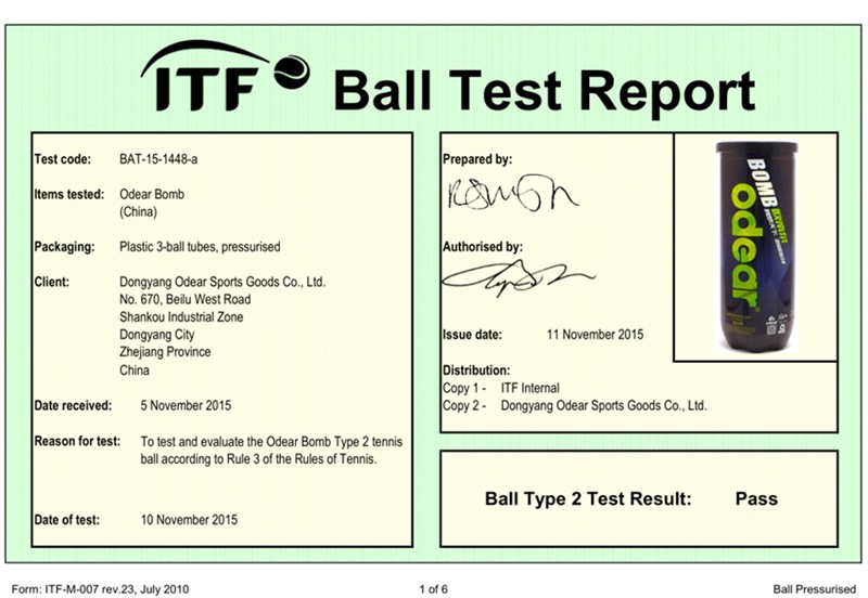 を odear テニス ボール工場カスタマイズ さ れ た tz1 ボール itf の承認仕入れ・メーカー・工場