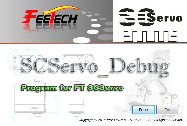 USB interface Programming for FEETECH smart control robot Servo FE-SCPC-2