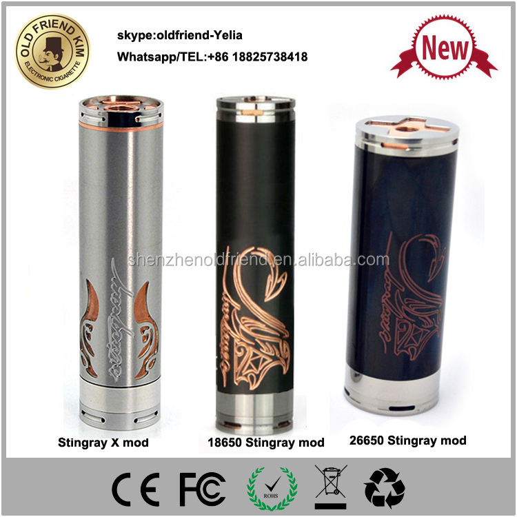 2014 Infinite Mechanical Mod 18650&26650 Black Red Copper Stingray Mod&Stingary X mod