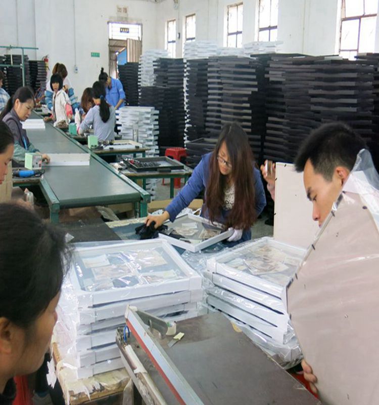 中国製スタイリッシュな面白い画像フレームビニールレコード卸売木製平野フォトフレーム仕入れ・メーカー・工場