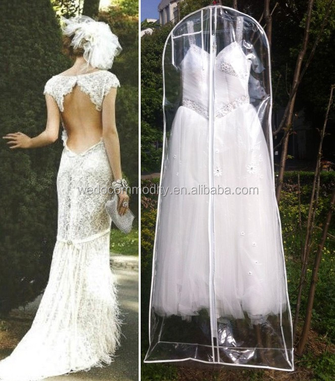 Transparent Pvc Bridal Dress Cover Wedding Dress Cover Clear
