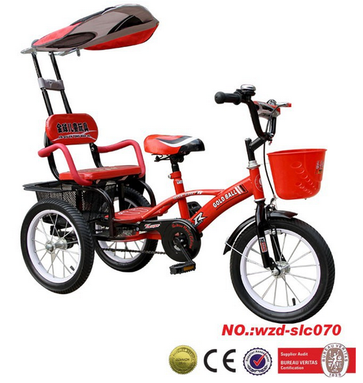 three wheel bike for adults with child seat