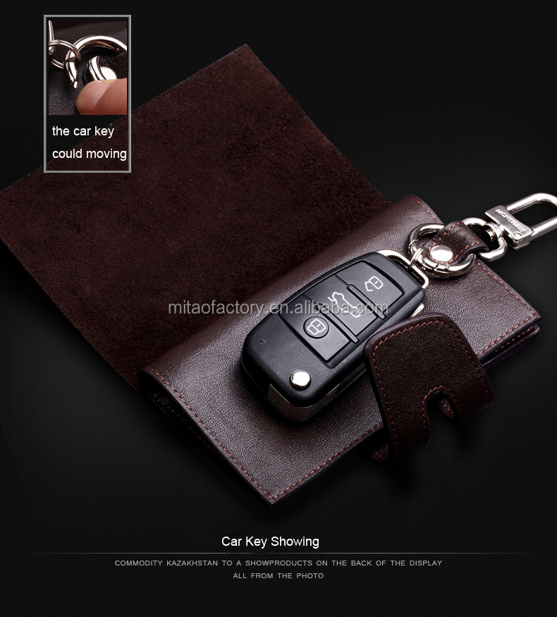 車の中でラグジュアリーケースウォレットキーの袋/コインポケットbag/キーリング全保持する革のトラベル財布の男性仕入れ・メーカー・工場
