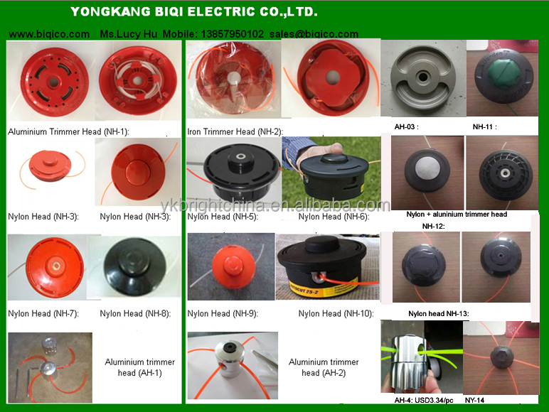 Gasoline Grass Trimmer Metal Trimmer Head And Aluninium Head Factory Directly Hs Code 84679990