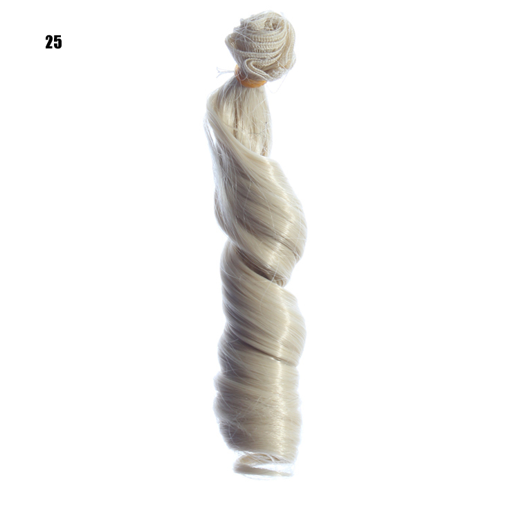 オンブル色15cmボディ波インドの毛がdiyのための人形のかつら 問屋・仕入れ・卸・卸売り