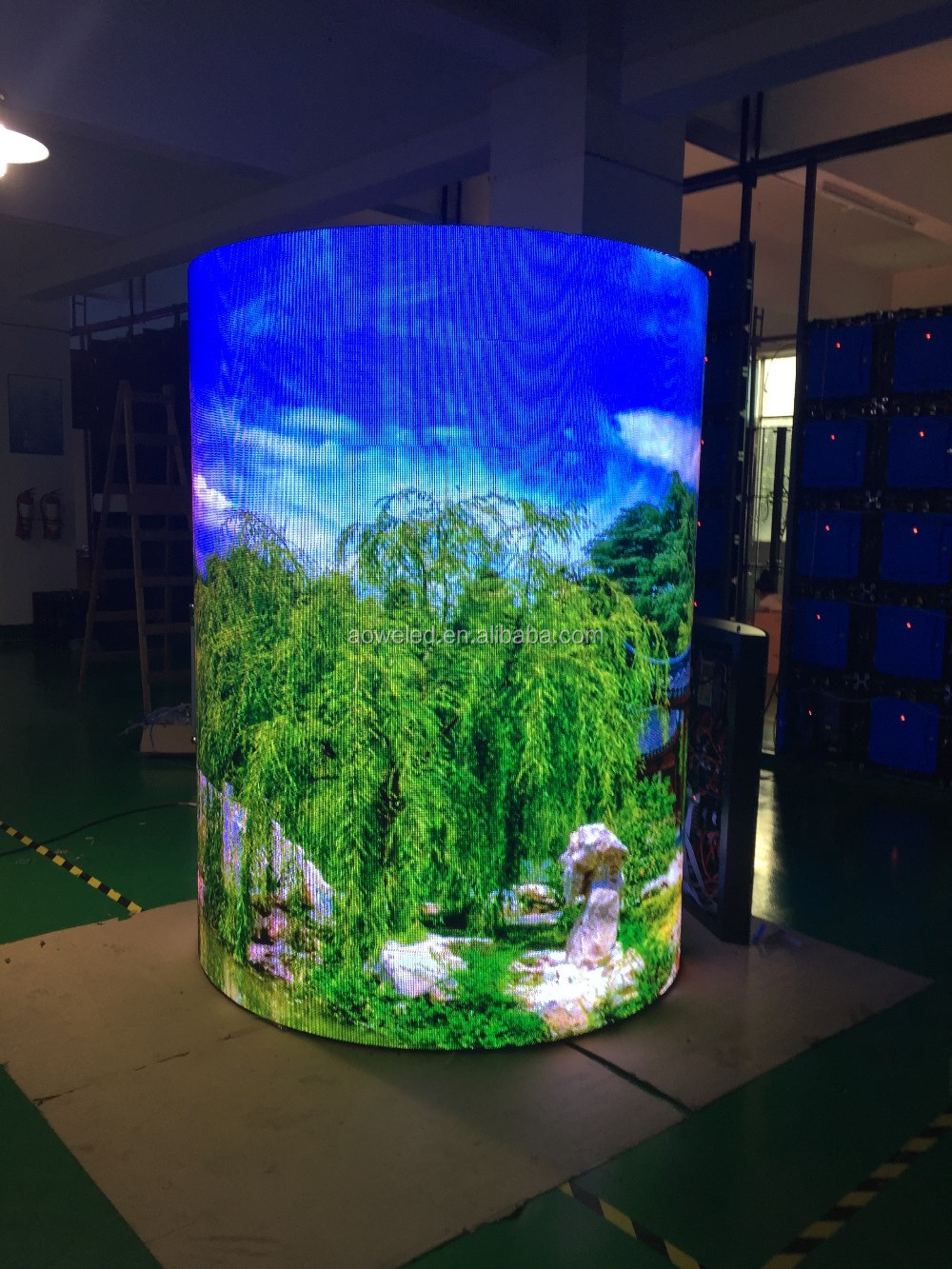 Led Display P Indoor Full Color Curved Led Screen With Degree