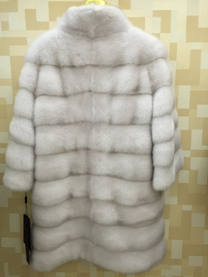 新しいレディースリアル取り外し可能なミンクの毛皮パーカー花嫁ロングコート暖かいトレンチ冬のジャケット生き抜く仕入れ・メーカー・工場