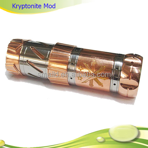 Top mech mod copper Kryptonite 26650 mod mechanical mod ecig 26650 rda