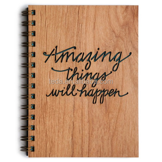 wood journal notebook