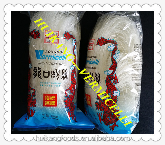Longkou Vermielli 100g made by Mung bean starch grade A with certificates