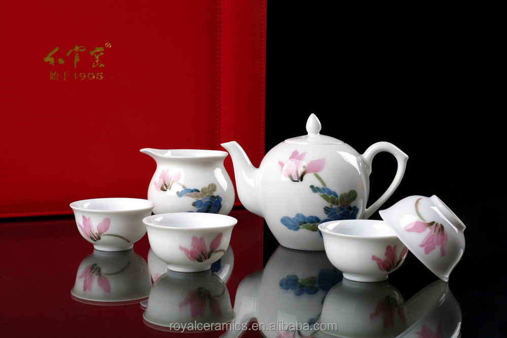最新の製品手塗り2015underglazed8個スーパーホワイト細かいporcelalinお茶セット仕入れ・メーカー・工場