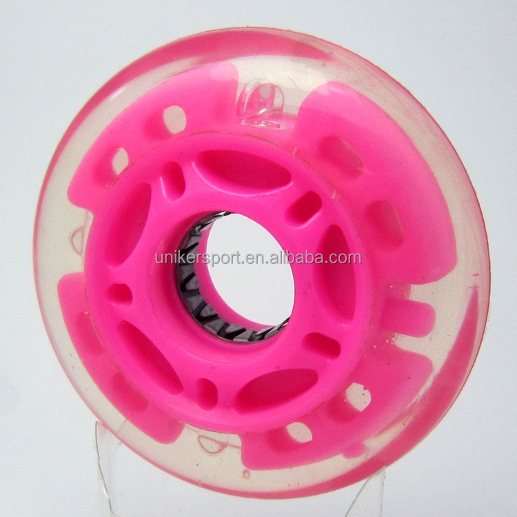 72mm*24mm、 led点滅、 puの車輪、 プロのインラインスケートの車輪問屋・仕入れ・卸・卸売り
