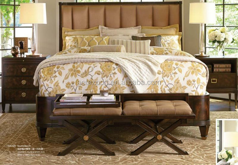 design solid wood bedroom furniture set country style king size