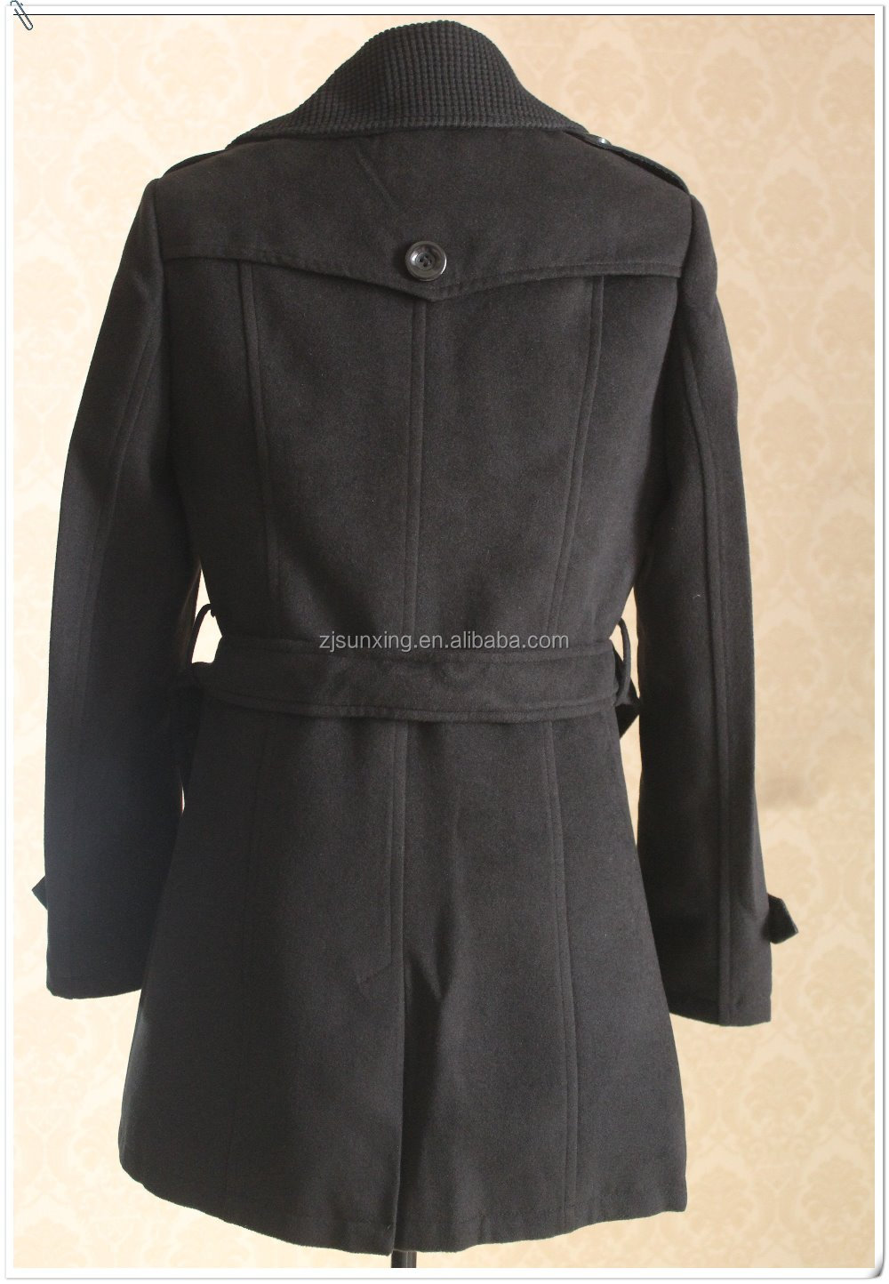 秋コークスクリュー2015襟カシミヤの女性の冬の長いコート仕入れ・メーカー・工場