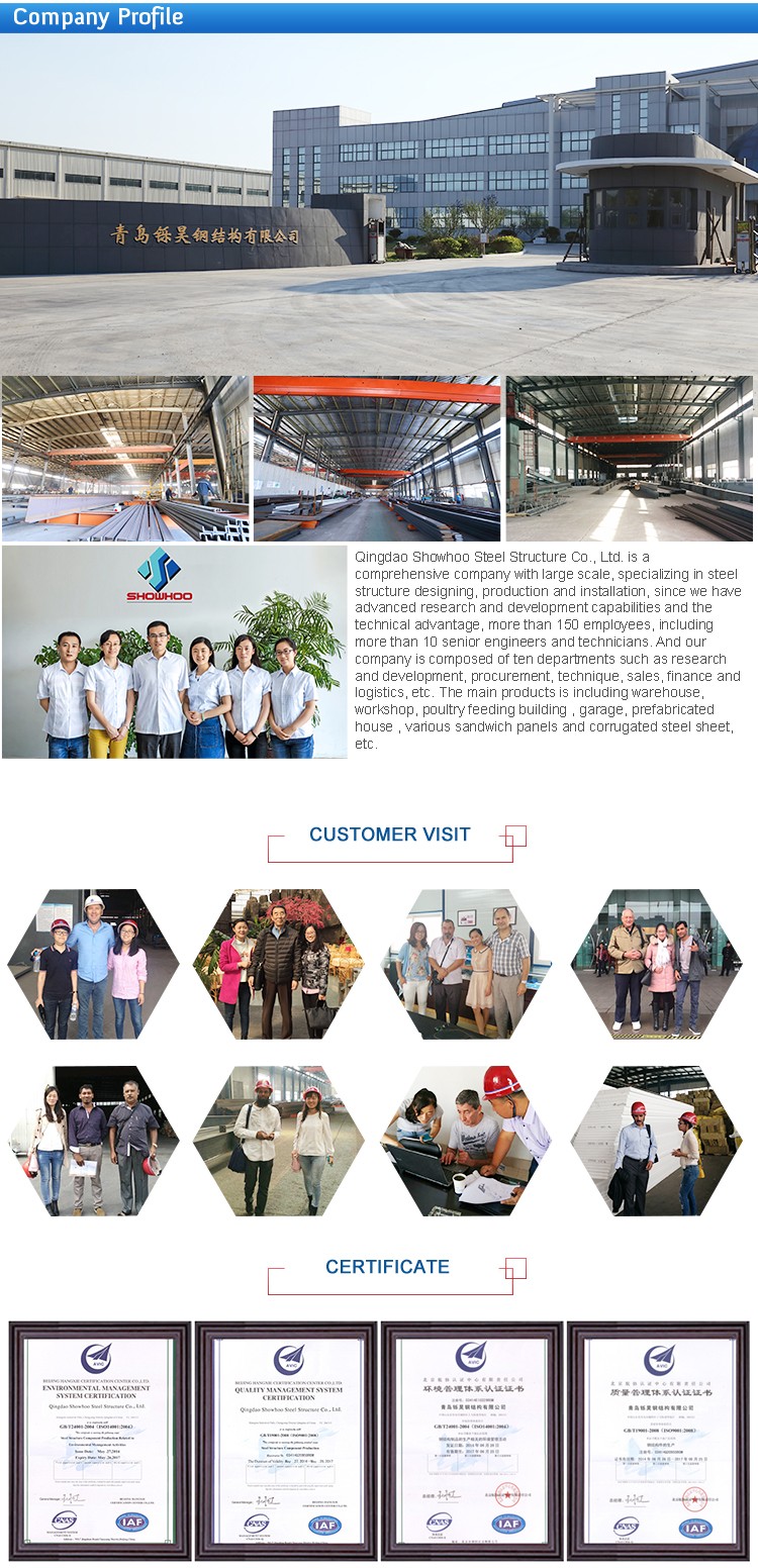 modern designed temporary steel structure frame building prefab factory steel warehouse