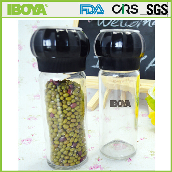 glass salt & pepper grinder bottles 100ml