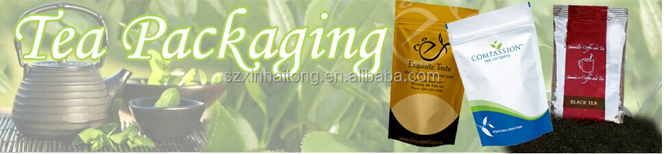 Custom printed sliver laminated empty tea bag wholesale