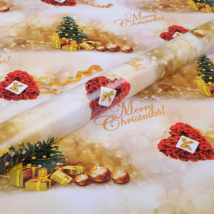 おしゃれなデザイン2014年カラフルメリークリスマス包装紙問屋・仕入れ・卸・卸売り