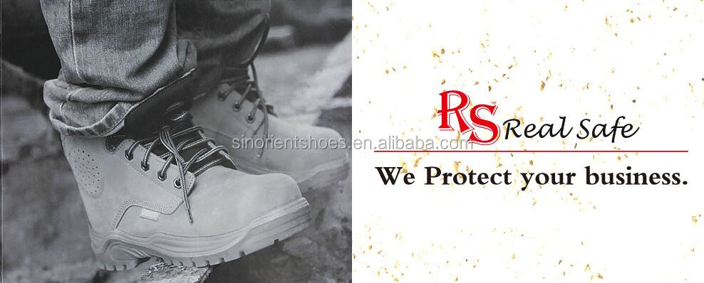 牛スエードレザーとラバーアウトソール警察赤安全靴ファッショナブルな柔らかいソール安全ブーツ安い価格卸売ワークブーツ仕入れ・メーカー・工場