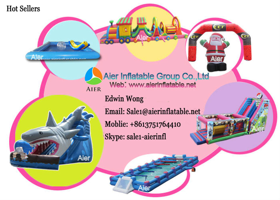 inflatable coconut palm obstacle n slide