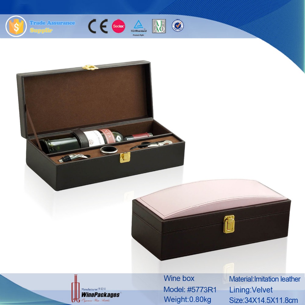 hot sale leather wine gift stroage box,wine packaging gift box