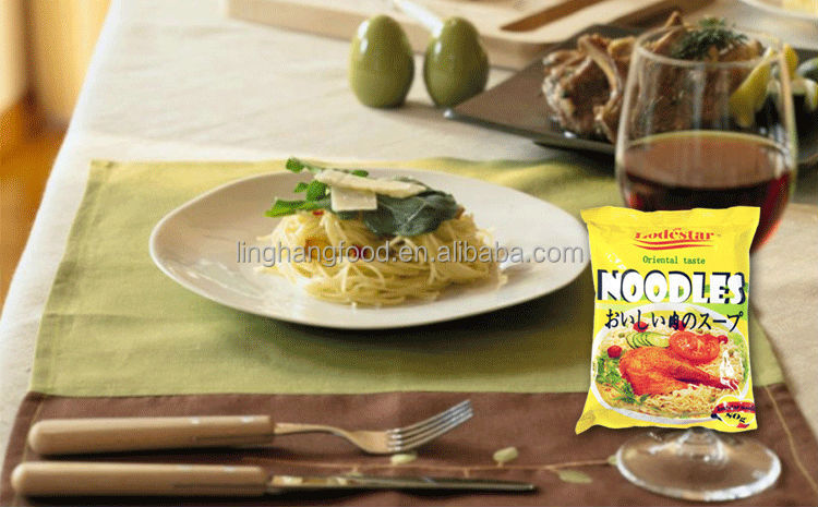 Quick cooking chicken flavor instant noodle