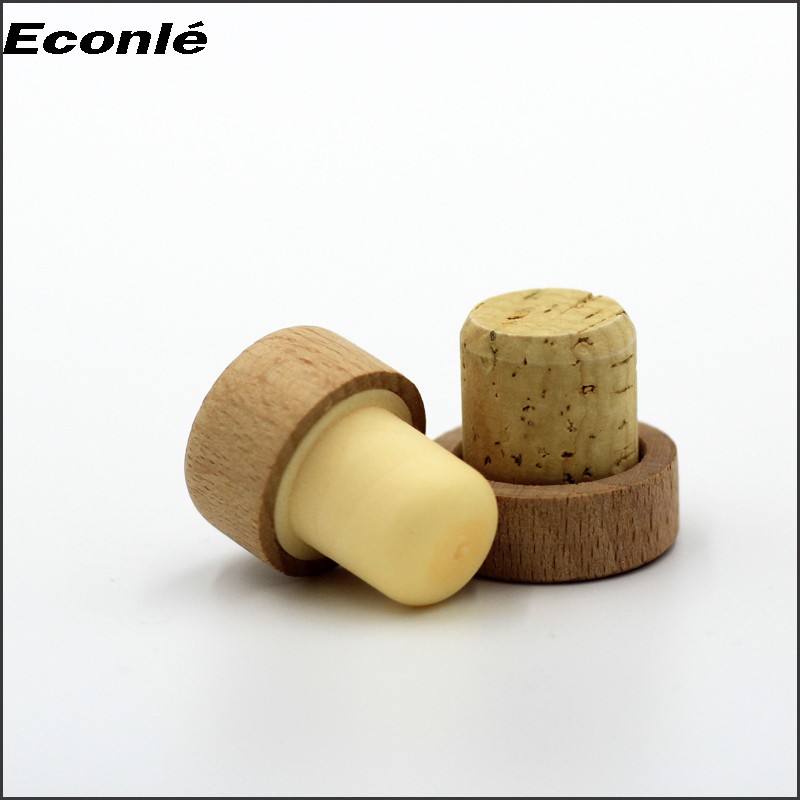 Custom Made Wooden Top Wine Bottle Corks Buy Glass Bottle Wood Cork