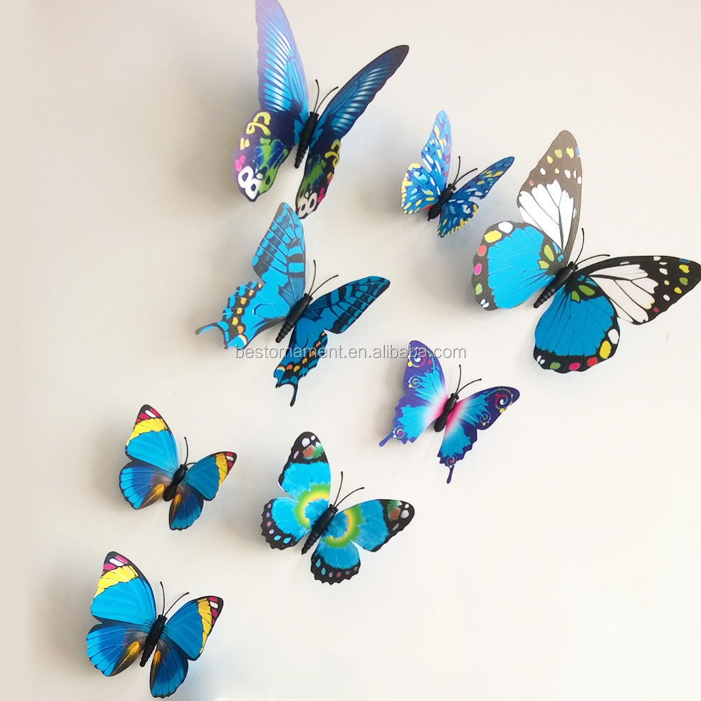 3d Butterfly Sticker Art Design Decal Wall Stickers Home Decor