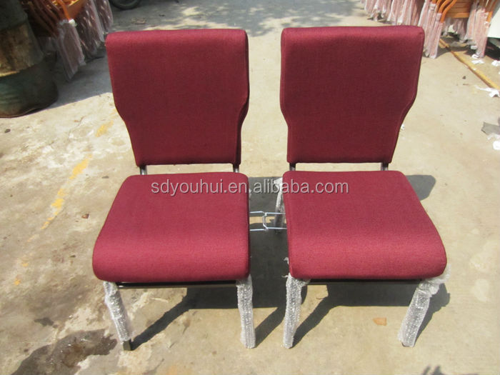 ファッショナブルな耐久性のあるスチールチューブ材料の教会の椅子問屋・仕入れ・卸・卸売り