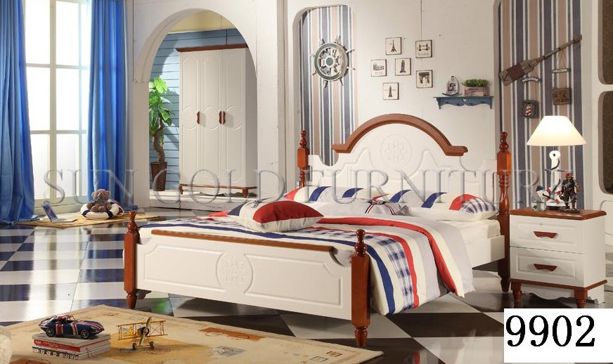 最新の寝室の家具デザイン木製ベッド モデル画像( SZ-BT9907)仕入れ・メーカー・工場