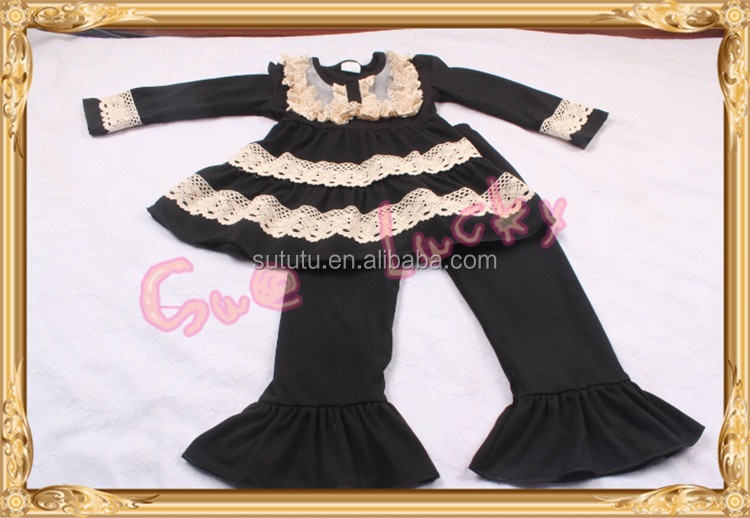 リトル女の子ブティック リメイク服セット イースター服セット女の子の ブランド名服工場イーター polkda ドット フリル セット仕入れ・メーカー・工場