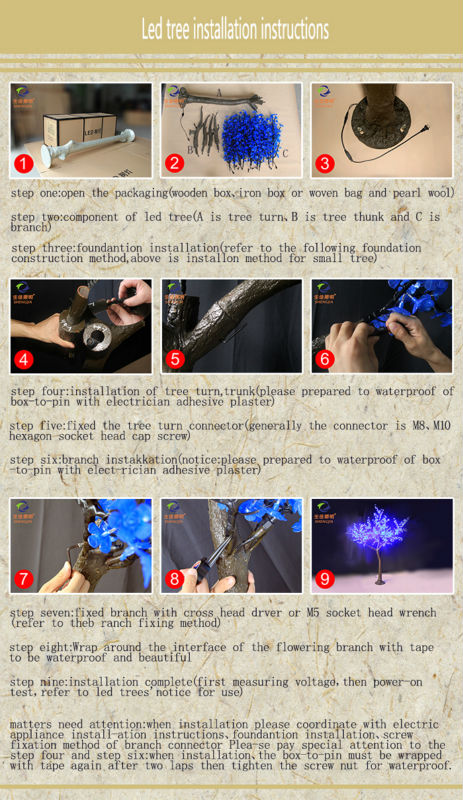 Specifications can be customized artificial mushroom landscape tree light